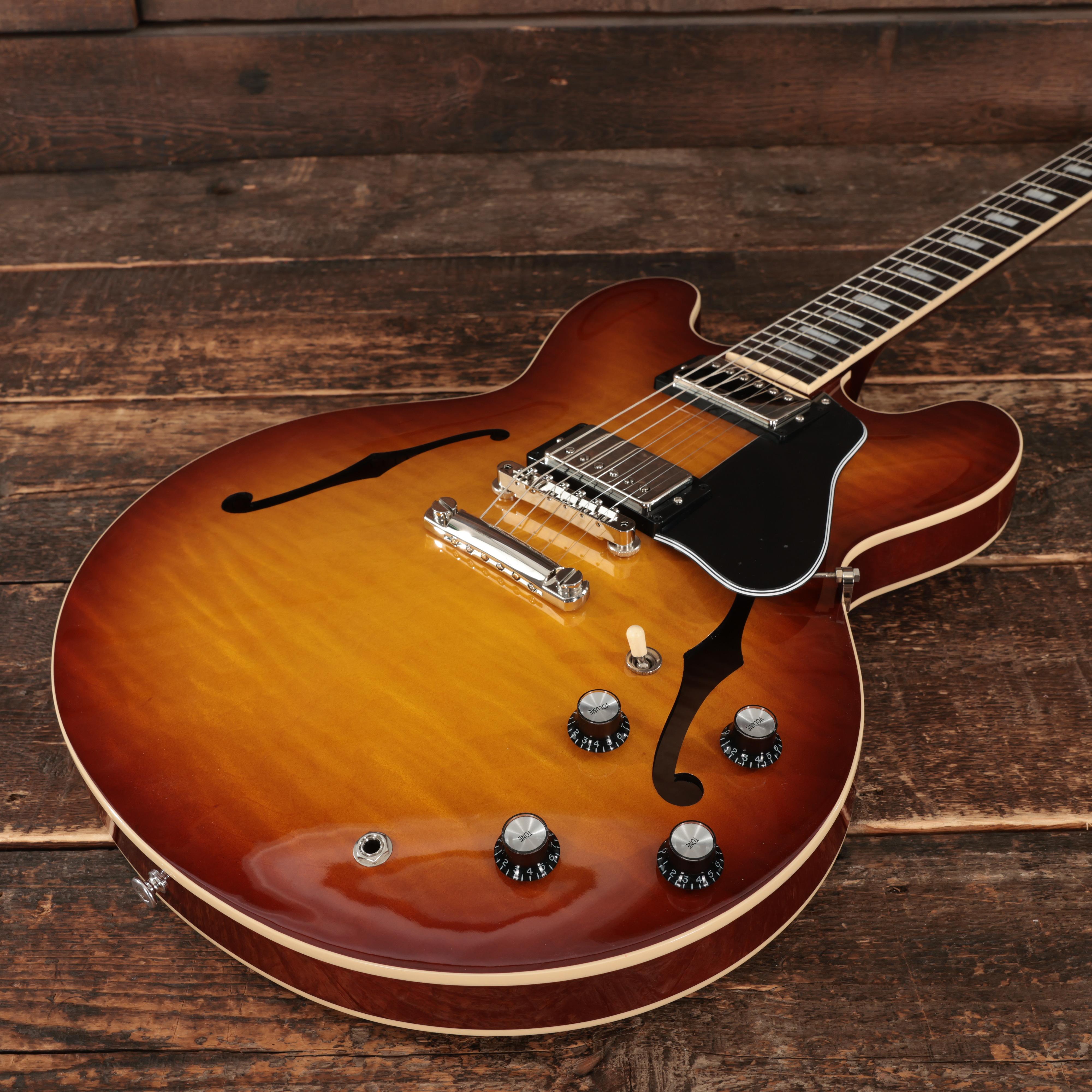 Gibson ES-335 Figured Semi Hollow Electric Guitar in Iced Tea